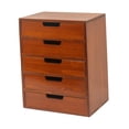 thumbnail image 3 of Organizador de escritorio de madera, organizador de escritorio, caja de manualidades, gabinete, cajón de almacenamiento de oficina para escritorio de, 3 of 9