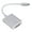 Silver, variant on Portable Type C to VGA Cable Adapter Cord Extension Wire Line for PC Computer