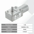 thumbnail image 4 of Uxcell DC6V Worm Gear Motor, 150RPM 14mm D Shaft Self-Locking High Torque Speed Reduction Gear Motor for Automotive, Home Appliances, Robotics with Bracket&Screws, 4 of 6