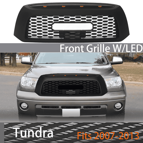 For Toyota Tundra 2007-2013 TRD Style W/LED Front Grill