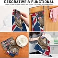 thumbnail image 2 of Creative Britan Flag Tea Towels Set of 6 Funny Serious Cat Kitchen Dish Cloth with Hanging Loop, 18"x28"Lint-Free Absorbent Towel for Kitchen Drying Wiping and Cleaning, 2 of 5