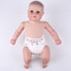 thumbnail image 4 of Muñeca de simulación de bebé Reborn de silicona con pelo de, 4 of 9