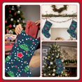thumbnail image 7 of Uemuo Christmas Print Christmas Stockings, 18inch Xmas Hanging Stocking Decorations for Christmas Party Family Decor, 7 of 7