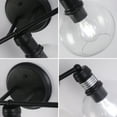 thumbnail image 4 of Chloe Lighting Oxa 14" 2-Light Metal and Glass Vanity Bath Light in Matte Black, 4 of 6