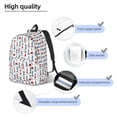 thumbnail image 3 of Disketp Lighthouse And Beacon print Canvas Backpack Lightweight Travel Daypack Student Rucksack Laptop Backpack-, 3 of 5