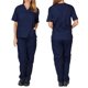 thumbnail image 5 of Uniforme de enfermería Colcomx para Mujer Cuello en V Pantalones de Lactancia, 5 of 7