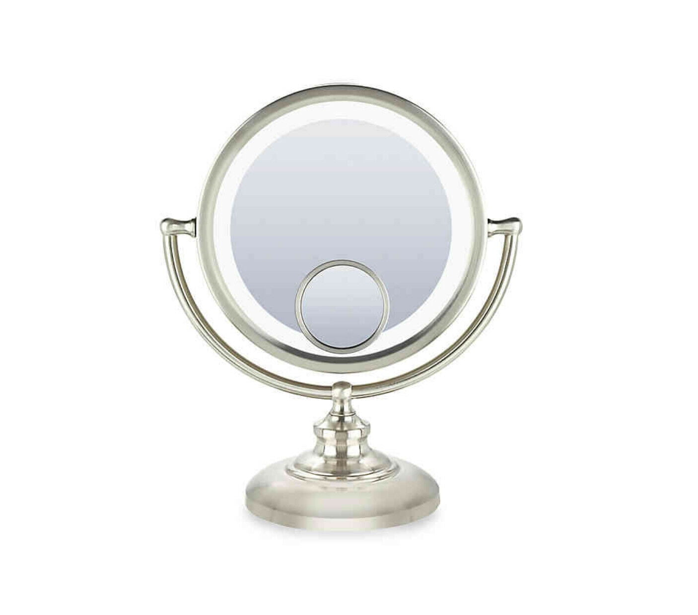 Conair Fluorescent 1x/10x/15x Natural Daylight Lighted Mirror Satin