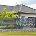 thumbnail image 3 of Picia Colorful Tie Dye Stained Glass 2 Pattern Party Banner, Festive Decoration, Holiday Banner, Celebration Decor, Event Banner, Reusable Party Banner-Small, 3 of 8