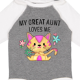 thumbnail image 4 of Inktastic My Great Aunt Loves Me with Cute Kitten and Flowers Boys or Girls Long Sleeve Baby Bodysuit, 4 of 5