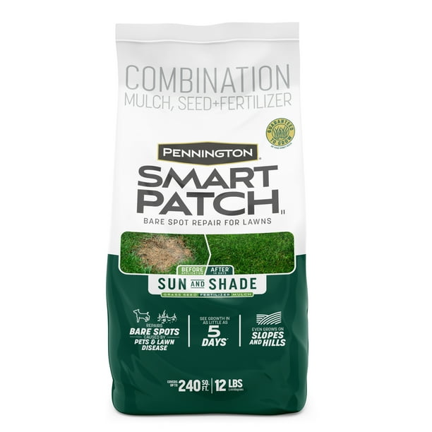 Pennington Smart Patch Sun and Shade Grass Seed Mix, for Sun to Partial