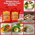 thumbnail image 2 of Asian Kitchen Ponni Boiled Rice 20-Pound Bag, 20lbs (9.08kg) Short Grain Par Boiled Rice ~ All Natural | Gluten Free | Vegan | Indian Origin | Export Quality, 2 of 10