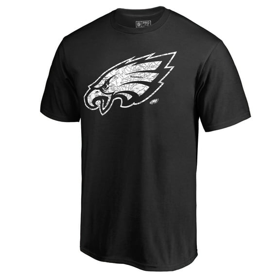 Men's Black Philadelphia Eagles Hometown Collection On The Map T-Shirt