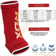 thumbnail image 4 of RDX MMA Ankle Support Brace for Muay Thai, Elasticated Foot Sleeve Guard, Red, M, 4 of 6
