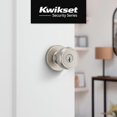 thumbnail image 2 of Pomo de puerta Kwikset Maven Entry con cerradura y llave en níquel satinado, 2 of 8