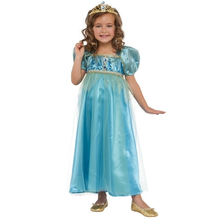 Blue Crystal Princess Girl Child Royal Pretend Play Set Halloween