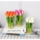 thumbnail image 2 of Planta en maceta Interior flor falsa Tianshan tulipán 12 cabezas color Blanco, 2 of 14