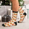 thumbnail image 7 of KLL Happy Thanksgiving Day1 Print Cool Socks Men's Women's Crew Socks Funny Crazy Novelty Stockings, 7 of 7