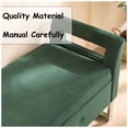 thumbnail image 6 of HIUU 67.9” End of Bed Storage Bench King Size,Green Velvet Ottoman Bench for Bedroom & Entryway,Soft Ottoman Seat with Hidden Storage Compartment, 6 of 9
