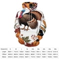 thumbnail image 2 of Autumn Happy Thanksgiving Turkey 3D Print Hoodie Men Women Autumn Thin Pullover Sweatshirt Vintage Streetwear Tops, 2 of 6