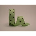 thumbnail image 1 of Ribbon Bazaar Grosgrain Dippy Dots 7/8 inch Lime Juice / Brown 50 yards Ribbon, 1 of 1