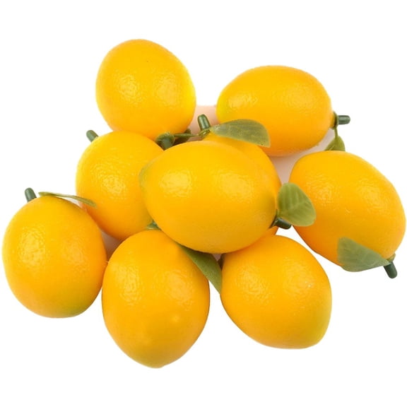 Vjnyvs 10pcs Fake Fruit Mini Artificial Lemon Likelike Foam Fruits Food For Home Kitchen Party Wedding Christmas Decoration Display