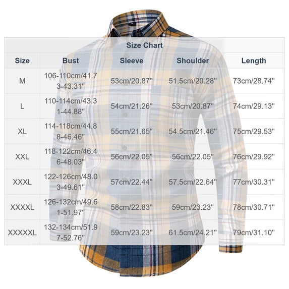 Leleluli Men's Plaid Long Sleeve Button Down Shirt, Lapel Collar Cotton Casual Shirts With Chest Pocket, Loose Fit Checkered Button Up Tops for Daily Outdoor