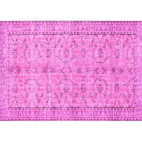 Ahgly Company Indoor Rectangle Persian Pink Traditional Area Rugs, 8' x 10'