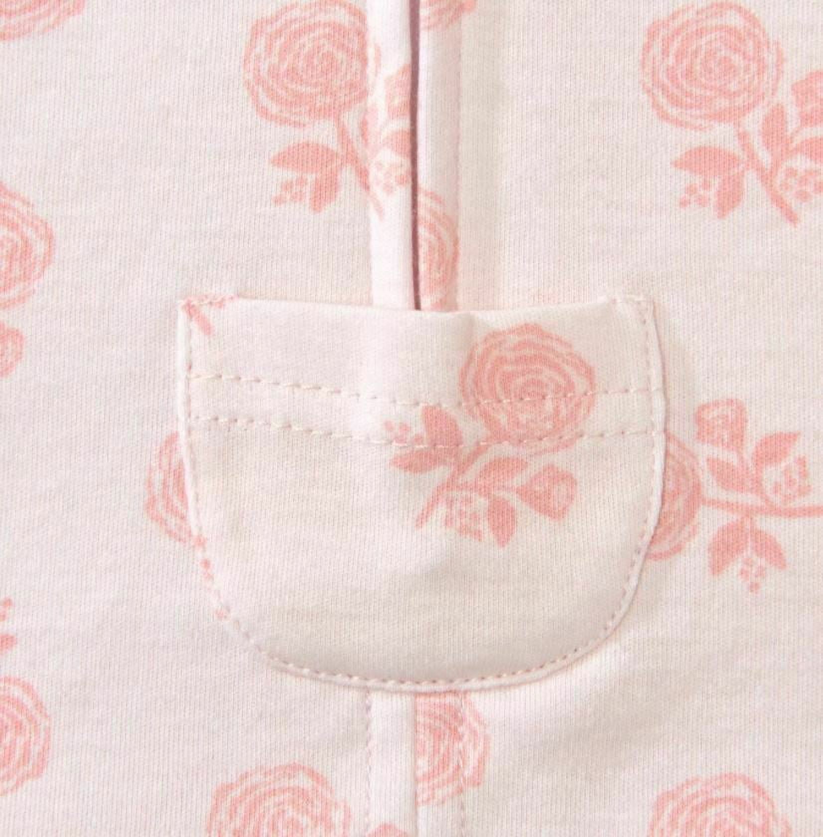 Halo® Sleepsack® Swaddle, 100% Cotton, Rose Toss Blush, Newborn Girls, 0-3 Months - image 3 of 8