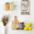 thumbnail image 6 of Assorted Aqua Blue Wire Wall Basket (Set of 2) 11.8x5.5x4 and 17.7x6.7x5.1, 6 of 7