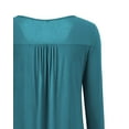 thumbnail image 2 of VERABENDI Women's Plus Size Tops Blouses Long Sleeve Button Up V-neck Tunic Shirts, M-4XL, 2 of 5