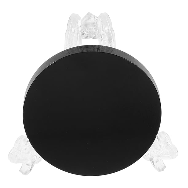 Espejo de piedra de obsidiana, espejo redondo, espejo de adivinación, espejo de meditación, decoración.