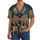 thumbnail image 1 of Fotbe Romantic Skeletons Under Moon Camisa Estampada de Manga Corta para Hombre, Casual de Verano, Estilo Playero, Sin Arrugas-4X-Large, 1 of 5