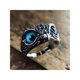 thumbnail image 3 of Anillo creativo de gato azul Starlight & 39s, anillo de búho de comercio exterior, anillo de animal bonito único esquí esquí Gafas de esquí, 3 of 3