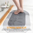 thumbnail image 4 of Oval Shape Super Absorbent Carpet Floor Mat Soft Carpet Non-Slip Bathing Room Rug Floor Door Quick-Drying Microfiber Anti-greasy Bath Mat, 4 of 9