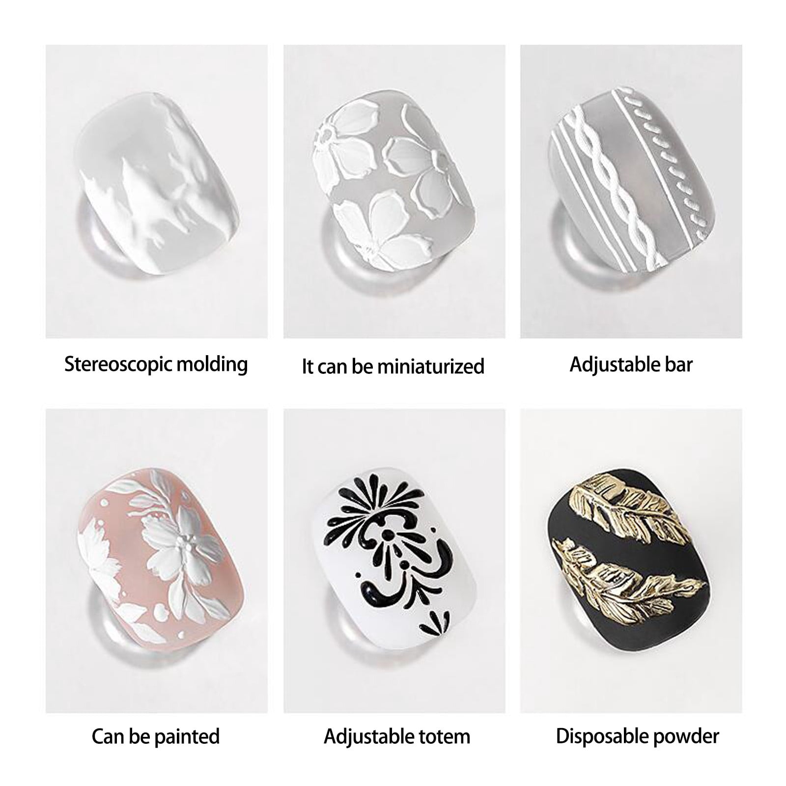 Nail Charms for Acrylic Nails Nail Tech Organizers And Storage Glitter Gel Face Rhinestones for Makeup Gel Nail Kits Nail Strengthening Polish Top Coat And Base Coat Gel Polish Wax Pen on Gel