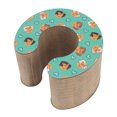 thumbnail image 4 of Tablero rascador para gatos, rascador multiusos, almohadilla de papel corrugado con bola de campana redonda para gatos y gatitos, 4 of 8