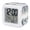 Pure White Cotton Blue, variant on Blue White Pumpkin Digital Alarm Clock for Bedrooms,Smart LED Alarm Clock with 7 Color Changing Night Light,Fall Thanksgiving Tropical Botanical Silent Wake Up Clocks for Sleep Study 3.2"x3.2"