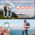 thumbnail image 4 of LOVEVER 4PCs Carabiner Clip Spring Snap Hook  Stainless Carbineers Keychain Clip  Heavy Duty Locking Carabiner  Snap Hook for Gym Equipment  Outdoor Shade Sails  Dog Leash  Yoga  Camping, 4 of 5
