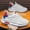 White Red BK888, variant on Men'S Trendy Dad Shoes, Three-Dimensional Texture Design, Men'S Style, Mesh Fabric Splicing, Breathable And Cushioned, Thick Sole for Height Increase, Suitable for Daily Commuting