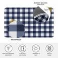 thumbnail image 3 of Navy Blue Check Door Mat Indoor Outdoor, Farmhouse Buffalo Plaid Blue Non Slip Welcome Mat with Rubber Backing, Absorbent Fabric Front Door Mats Entryway Rug for Home Patio Entrance 18"x30", 3 of 8