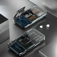 thumbnail image 1 of HOARBOEG Travel Vitamin Organizer 4 Compartments Portable Vitamin Organizer Small And Unique Shape Easy To Carry Large Space Capacity Suitable For Outdoor Travel, 1 of 8