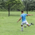 thumbnail image 2 of Soozier 6ft x 4ft Soccer Goal Net with Metal Frame, Easy Assembly, Black, 2 of 10