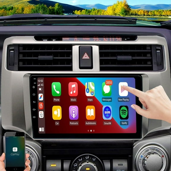 LICHENGTAI Car Stereo Radio Fit for Toyota 4Runner 2009-19 with Wireless CarPlay Android Auto, Android 13 Car Player Radio with Bluetooth, WiFi, GPS, 2 32G 9-Inch
