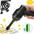 thumbnail image 1 of Keyboard Cleaner, Mini USB Cordless Computer Vacuum Cleaner with 8 Nylon Anti Static Brushes for Laptop, Piano, Computer, Car, Makeup Bag, Pet House, 1 of 5