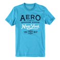 thumbnail image 1 of Aeropostale Mens Superior 1987 Graphic T-Shirt, Azul, X-Small Aeropostale Camiseta gráfica, 1 of 2