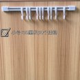 thumbnail image 1 of Zhuge Gancho deslizante de 2 piezas para almacenamiento de cocina, baño, puerta de pared trasera, sin perforaciones, gancho adhesivo fuerte deslizante (blanco, 30 cm), 1 of 4