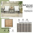 thumbnail image 5 of Gymax Outdoor 3 Pieces Patio Rattan Chair & Coffee Table Set Furniture Set Backyard Poolside, 5 of 5
