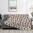 thumbnail image 3 of Salouo Christmas Cat Print Throw Blanket Gifts for Women Men Soft Flannel Blanket for Home Living Room Decor Bedroom Blanket Gifts for Mom Dad -60"x50", 3 of 7