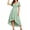 Green, variant on Wedding Guest Summer Dresses for Women Corset Short Sleeve Ruffle Maxi Chiffon Beach Blue Mesh Cocktail Layered A-Line Sundress L