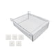 thumbnail image 5 of Cesta extraíble para cajón colgante, cesta debajo del estante para cajón de la cómoda de cocina blanco, 5 of 9